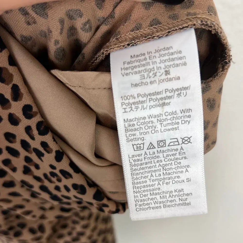 J.Crew Jamie Pant Leopard Print High Rise Cropped Pants Size 16 - Picture 8 of 8